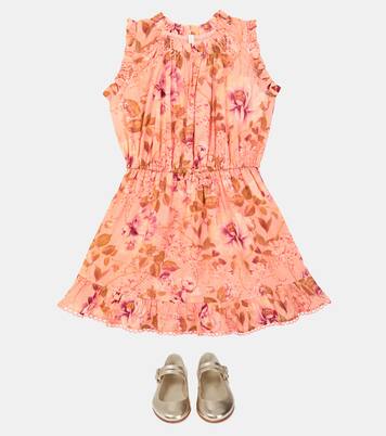 Robe Rosa en coton à fleurs | Zimmermann Kids
