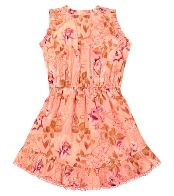 Robe Rosa en coton à fleurs | Zimmermann Kids