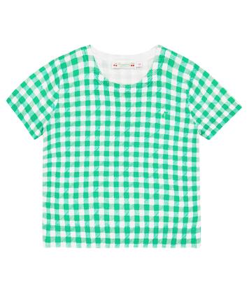 Albane gingham cotton T-shirt | Bonpoint