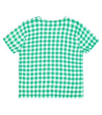 Albane gingham cotton T-shirt | Bonpoint