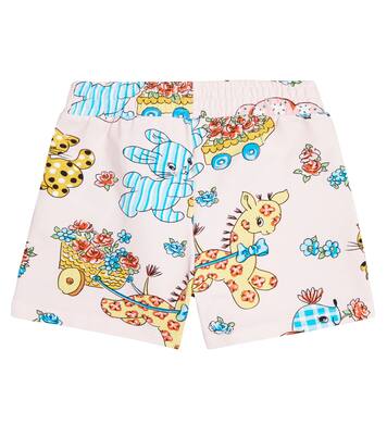 Printed jersey shorts | Moschino Kids