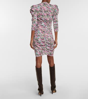Robe Celina en soie mélangée à fleurs | Isabel Marant