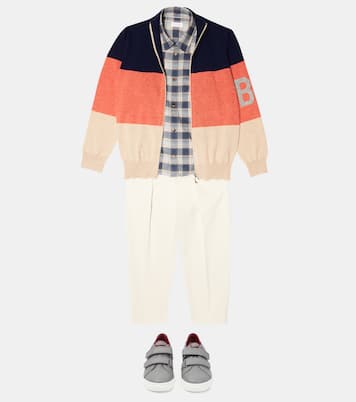 Zip-up cashmere sweater | Brunello Cucinelli Kids