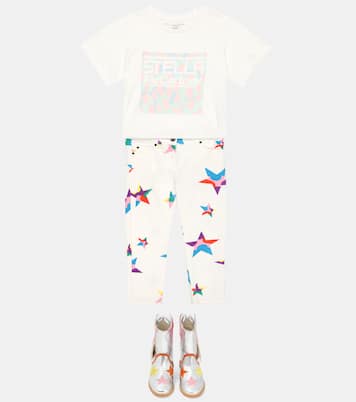 Logo printed cotton jersey T-shirt | Stella McCartney Kids