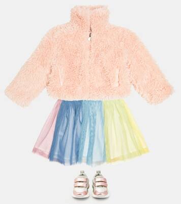 Striped satin and tulle miniskirt | Stella McCartney Kids