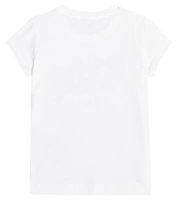 Embellished cotton-blend T-shirt | Monnalisa