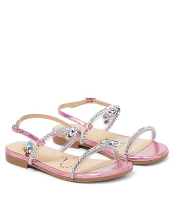 Miniqueenie embellished sandals | Christian Louboutin Kids