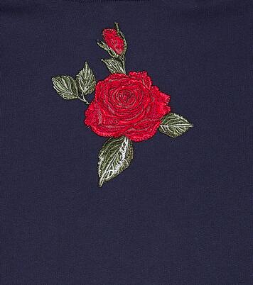 Rose printed sweatshirt dress | Dolce&Gabbana Kids