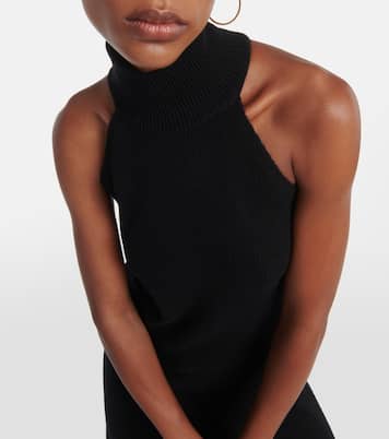 Freya turtleneck cashmere tank top | Lisa Yang