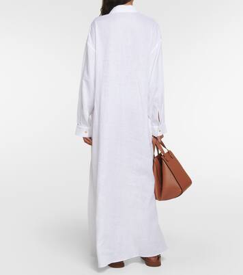 Linen midi dress | Asceno