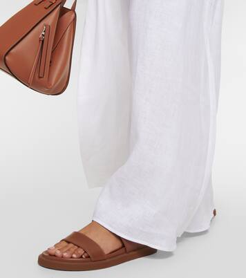 Linen midi dress | Asceno