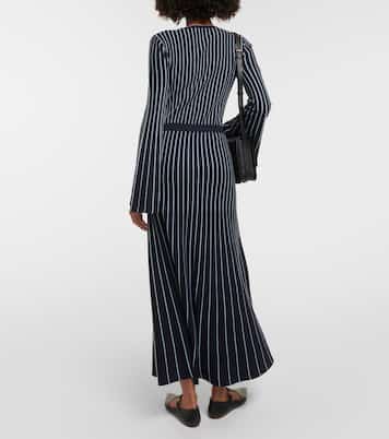 Phelan striped wool and silk maxi skirt | Gabriela Hearst
