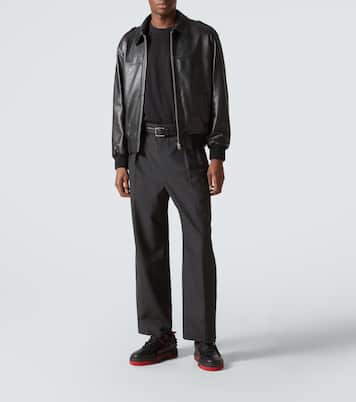 Astroloubi leather and suede sneakers | Christian Louboutin