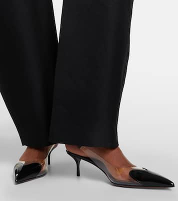 Cœur leather-trimmed PVC pumps | Alaïa