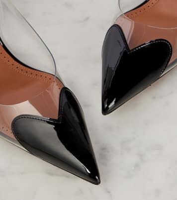 Slingback-Pumps Cœur mit Lackleder | Alaïa