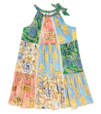 Junie halterneck printed cotton dress | Zimmermann Kids