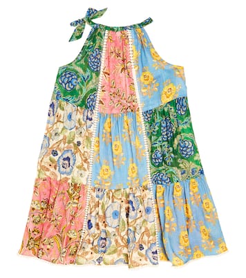 Junie halterneck printed cotton dress | Zimmermann Kids