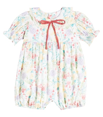 Baby Eloisa printed cotton playsuit | La Coqueta