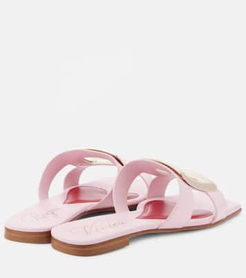 Pantoletten Viv‘ By The Sea aus Leder | Roger Vivier