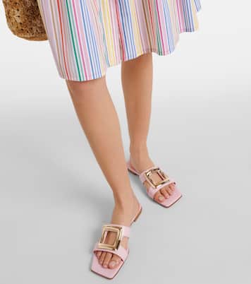 Pantoletten Viv‘ By The Sea aus Leder | Roger Vivier