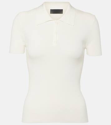 Ribbed-knit cotton polo shirt | Nili Lotan