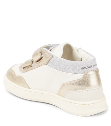 June Basket glitter leather sneakers  | Golden Goose Kids