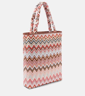 Borsa Zigzag Large con pelle | Missoni