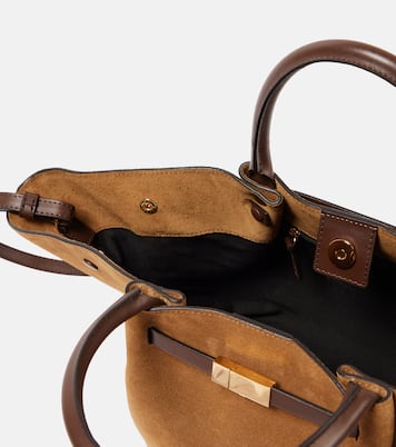 New York Midi suede tote bag | DeMellier