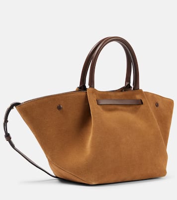 New York Midi suede tote bag | DeMellier