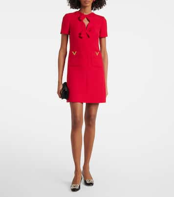 Crepe Couture bow-detail minidress | Valentino