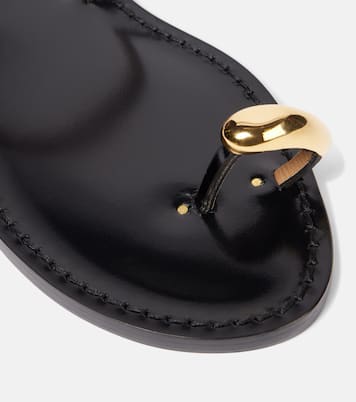 Verzierte Sandalen Kibera aus Leder | Amanu