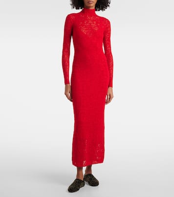 Lethe pointelle wool and silk maxi dress | Gabriela Hearst