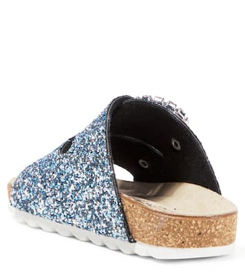Glitter embellished sandals | Monnalisa