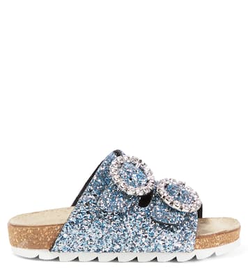 Glitter embellished sandals | Monnalisa