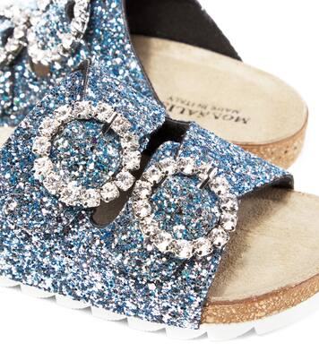 Glitter embellished sandals | Monnalisa