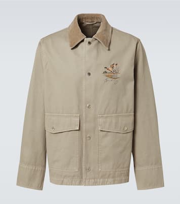 Embroidered cotton twill field jacket | Burberry
