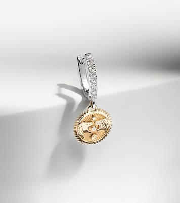 Boucle d'oreille unique Strength Mini en or 18 ct et diamants | FoundRae