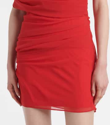 Castagna draped chiffon minidress | Jacquemus