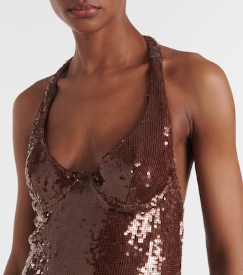 Coralie sequined halterneck gown | The New Arrivals Ilkyaz Ozel