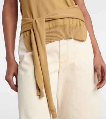 Top de punto de algodón con lazada | Lemaire