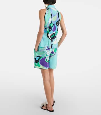 Orchidee 프린트 홀터넥 코튼 탑 | Pucci