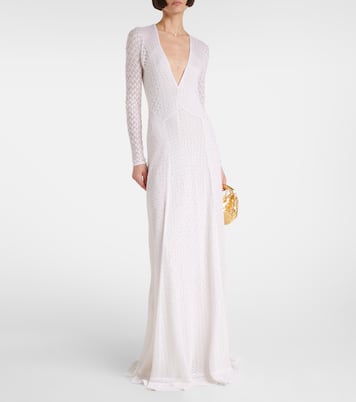 Robe aus Seide und Kaschmir | Ralph Lauren Collection