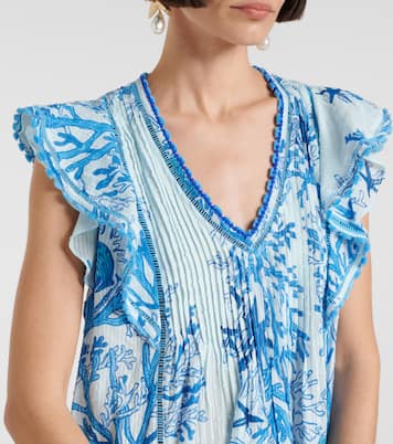 Vestido corto Camelia de algodón | Poupette St Barth