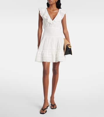 Robe Della rayée en coton | Poupette St Barth