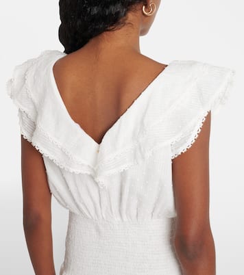 Robe Della rayée en coton | Poupette St Barth