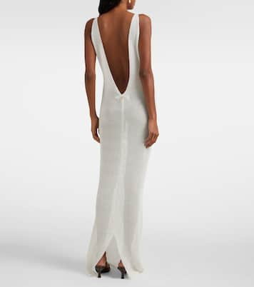 Robe longue en lamé | Bananhot