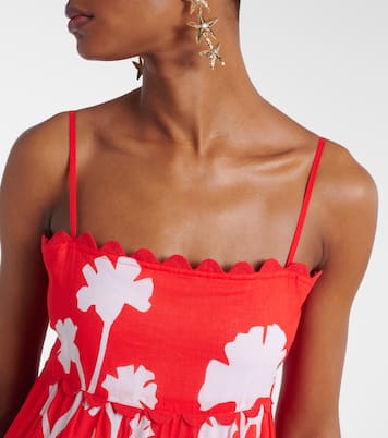 Robe midi imprimée en coton | Juliet Dunn