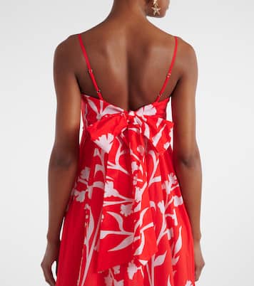 Robe midi imprimée en coton | Juliet Dunn