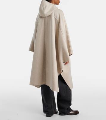 Hooded cashmere cape | Brunello Cucinelli