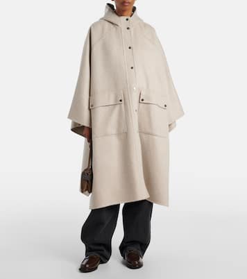 Hooded cashmere cape | Brunello Cucinelli